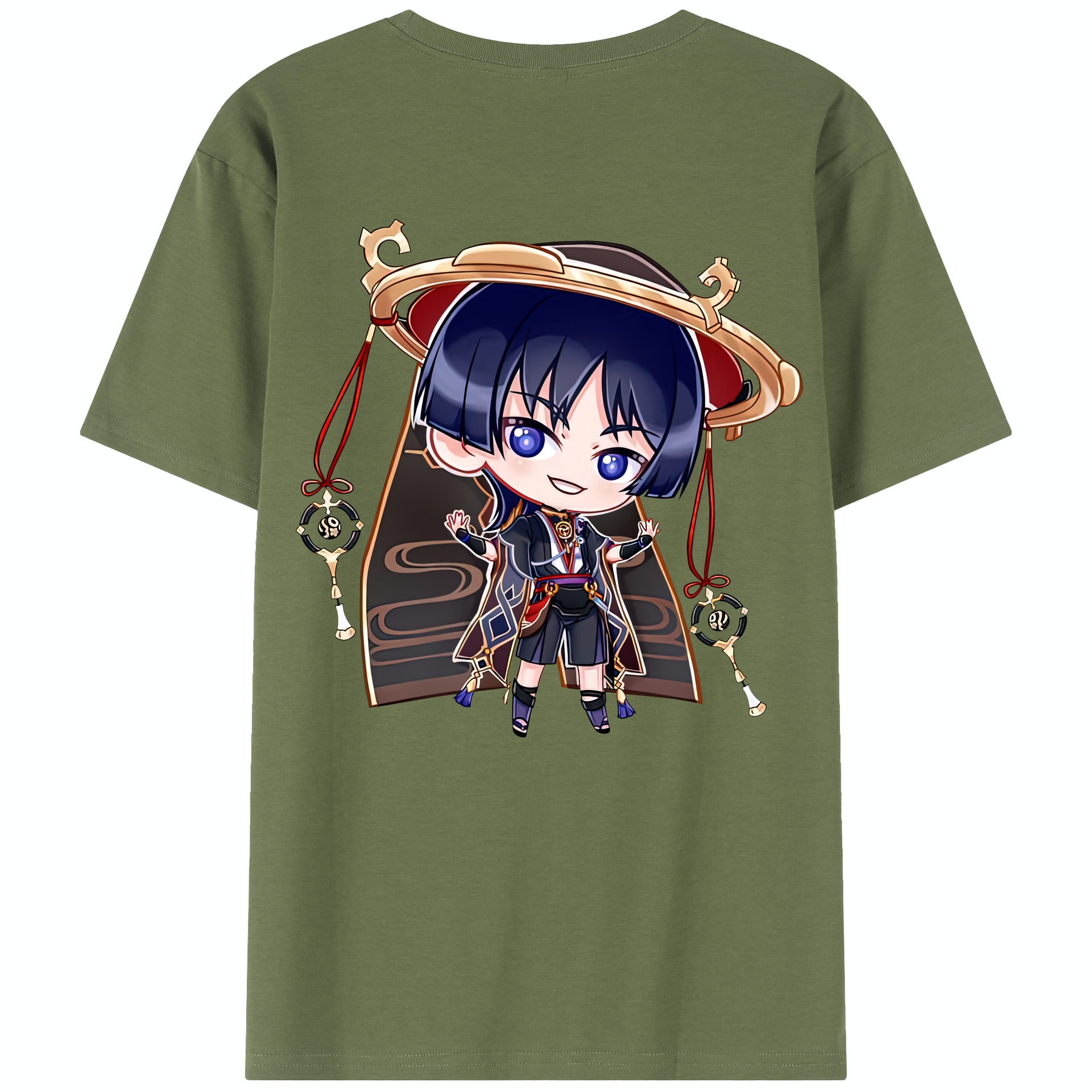 げんし神 さんペい genshin Sanpei 綿100％半袖Tシャツ（背面プリント）